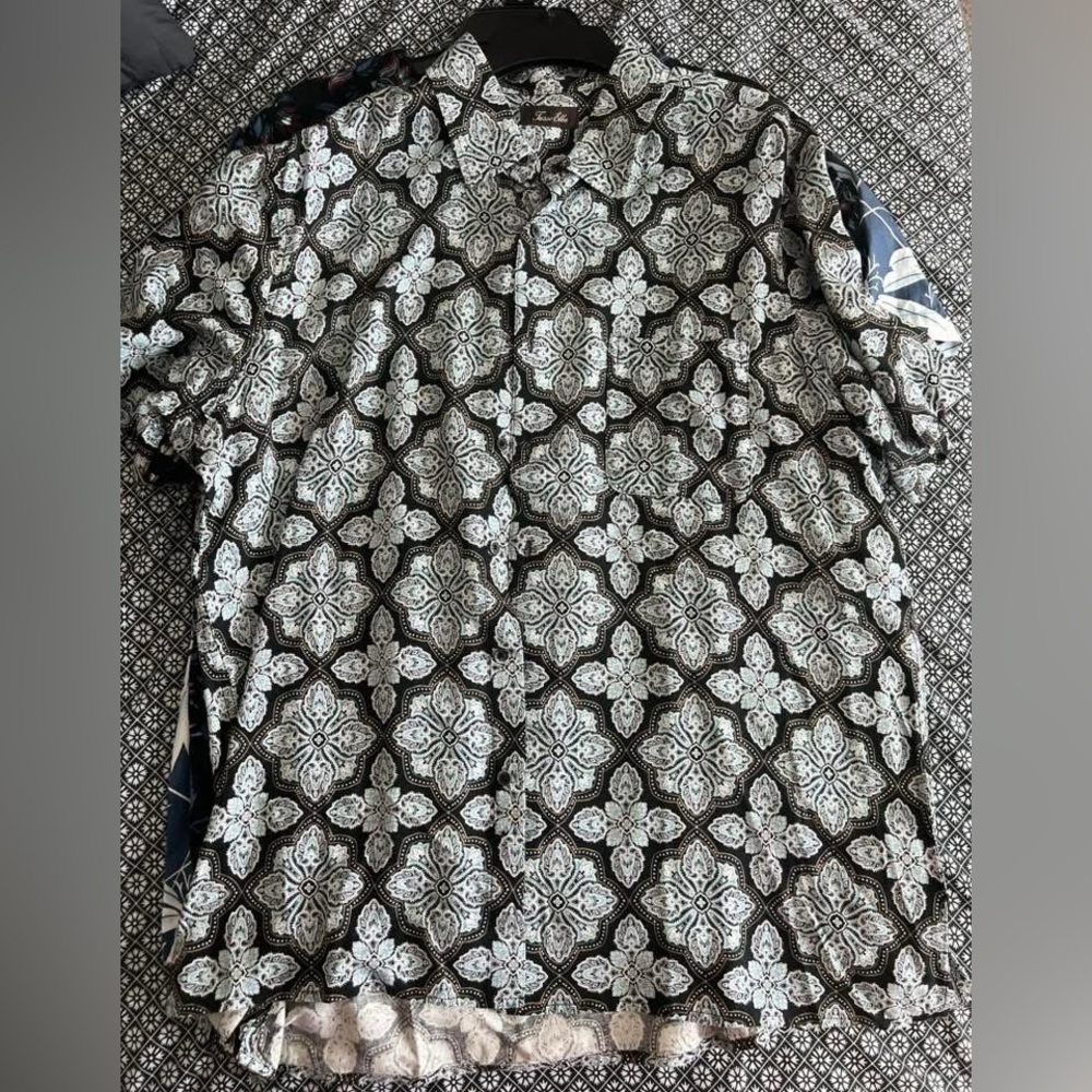 Black and White Patterned Shirt